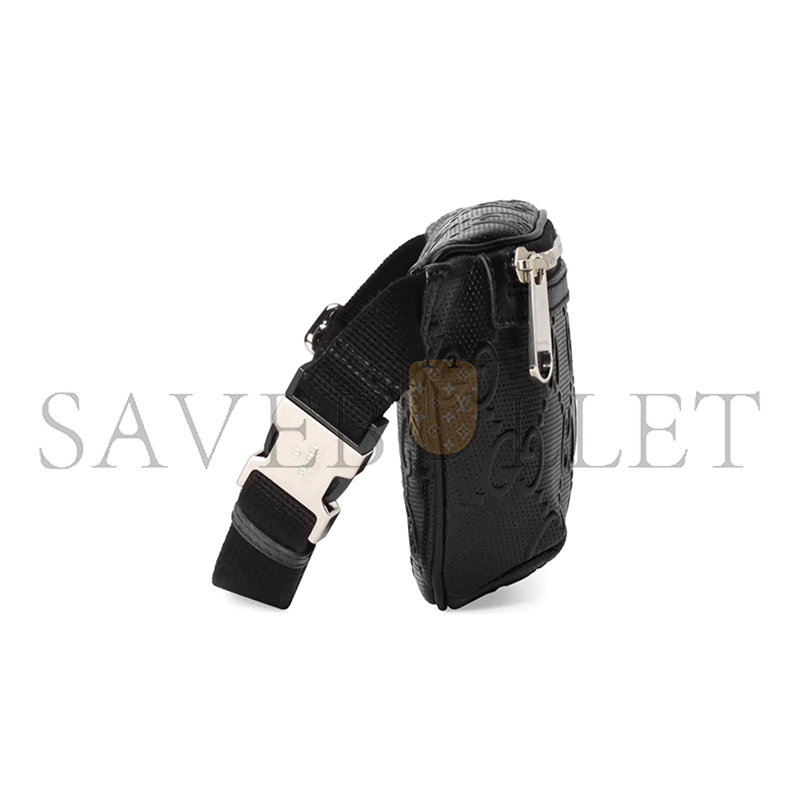 GUCCI GG EMBOSSED BELT BAG 658582 (23*13*5cm)